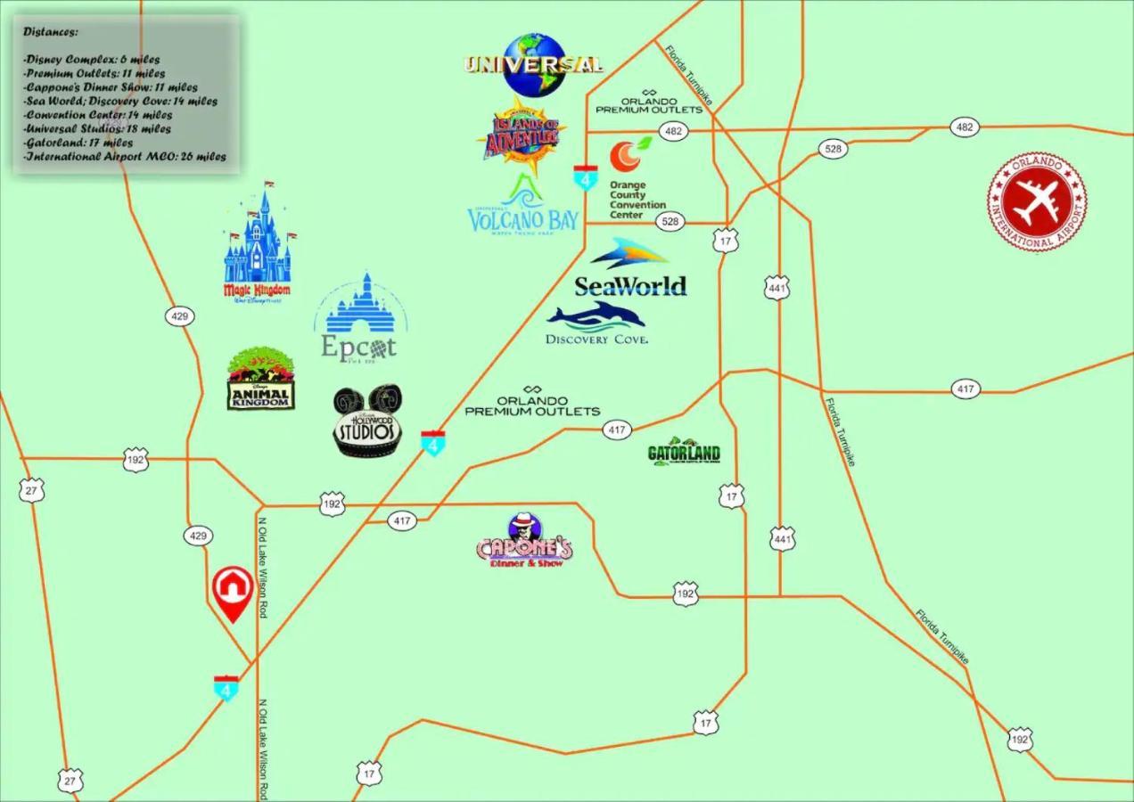 Epic Family Fun! Games & Theme Room, Pool - Encore Resort, Near Disney Orlando Eksteriør billede