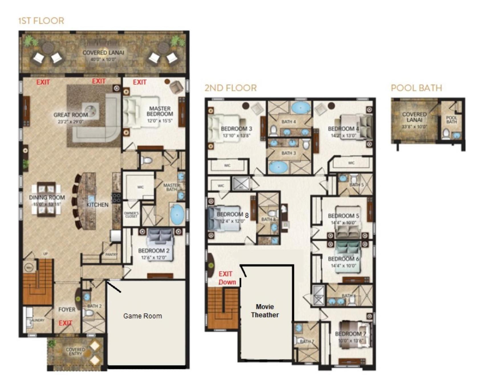 Epic Family Fun! Games & Theme Room, Pool - Encore Resort, Near Disney Orlando Eksteriør billede